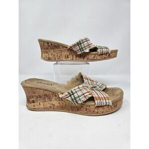 Mudd Vintage Y2K Cork Platform‎ Sandal Size 10M Chunky 90s